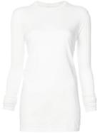 Rick Owens Drkshdw - Crew Neck Top - Women - Cotton - S, Red, Cotton