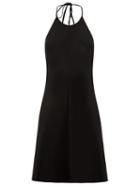 Andrea Marques Halter Neck Flared Dress