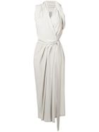Rick Owens Draped Midi Dress - Neutrals