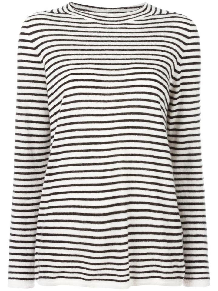 Max Mara Striped Jumper, Women's, Size: Medium, Blue, Silk/cashmere