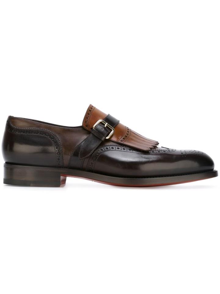 Santoni Fringed Loafers