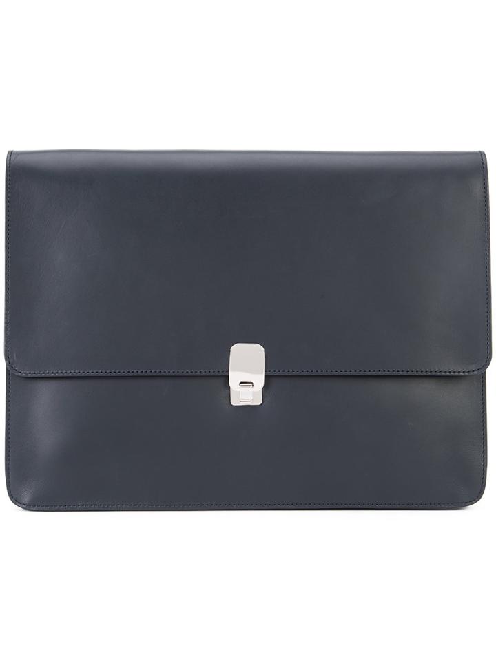 A.p.c. Minimal Clutch, Men's, Black, Calf Leather