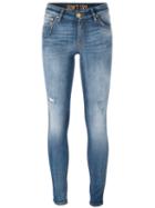 Don't Cry Stonewash Skinny Jeans, Women's, Size: 28, Blue, Cotton/polyester/spandex/elastane
