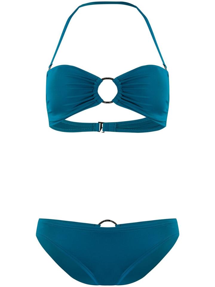 Michael Michael Kors Two Piece Halter Neck Bikini - Blue