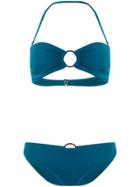 Michael Michael Kors Two Piece Halter Neck Bikini - Blue