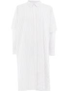 Maison Rabih Kayrouz Striped Shirt Dress - White