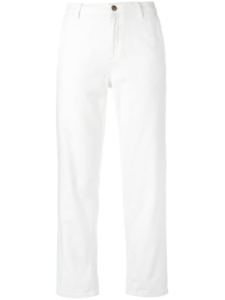 Carhartt - Cropped Trousers - Women - Cotton/spandex/elastane - 30, Women's, White, Cotton/spandex/elastane