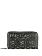 Jimmy Choo Carnaby Zip-around Star Wallet - Black