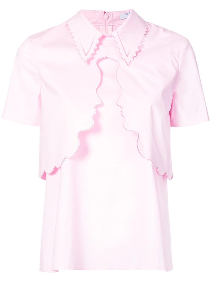 Vivetta Stenella Layered Face Shirt - Pink