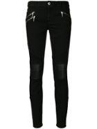 Just Cavalli Slim Biker Jeans - Black