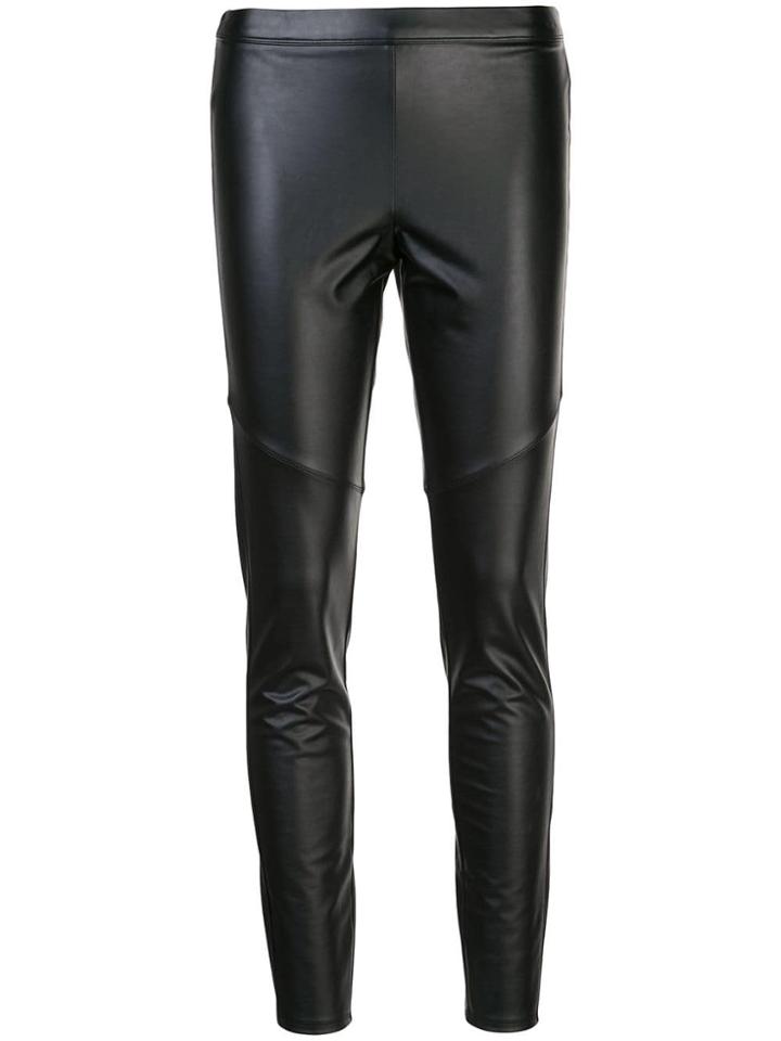 Natori Leatherette Leggings - Black