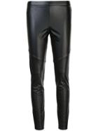 Natori Leatherette Leggings - Black