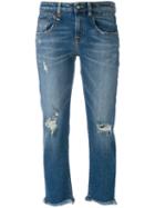 R13 - Cropped Jeans - Women - Cotton/spandex/elastane/polyester - 29, Blue, Cotton/spandex/elastane/polyester