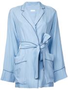 Rito - Striped Pyjama Jacket - Women - Silk/polyester/rayon - 38, Women's, Blue, Silk/polyester/rayon