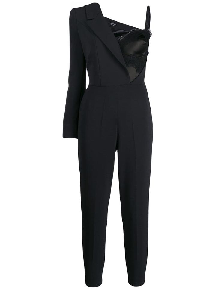 Elisabetta Franchi One-shoulder Jumpsuit - Black