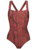 Sissa Gabi Printed Swimsuit - Red