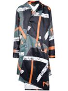 Comme Des Garçons Homme Plus Tokyo Inkjet Coat - Green