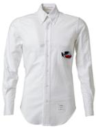 Thom Browne Chest Pocket Shirt, Men's, Size: 3, White, Cotton