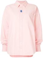 Ader Error Oversized Oxford Shirt - Pink