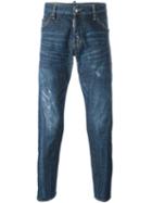 Dsquared2 Skater Jeans, Men's, Size: 46, Blue, Cotton/spandex/elastane/calf Leather