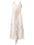 Forte Forte Floral Embroidered Dress - Neutrals