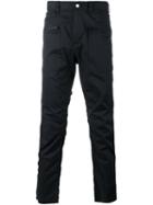 White Mountaineering Straight Leg Trousers, Men's, Size: 2, Blue, Cotton/polyurethane