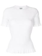 Kenzo Perforated Knit Top - White