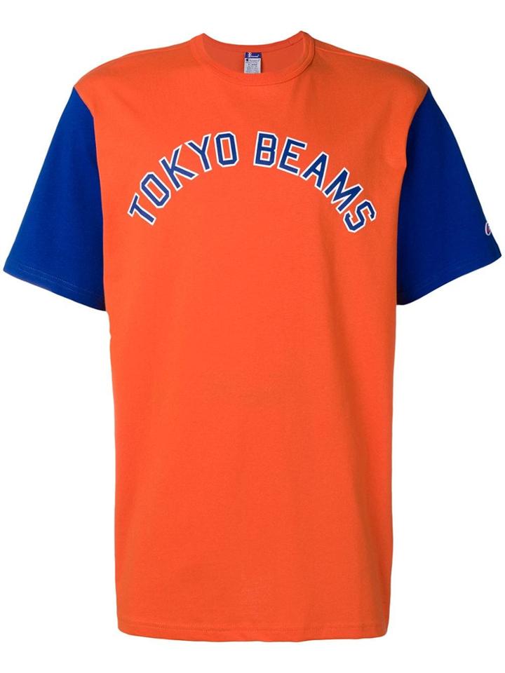 Champion Crew Neck T-shirt - Yellow & Orange