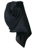Pleats Please By Issey Miyake Oversized Pleated Scarf - Blue