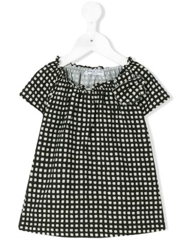 Babe And Tess - Checked Dress - Kids - Cotton - 24 Mth, Black