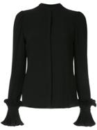 Co Longsleeved Ruffled Blouse - Black