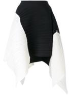 Proenza Schouler - Plissé Asymmetric Skirt - Women - Polyester/spandex/elastane - 4, Black, Polyester/spandex/elastane