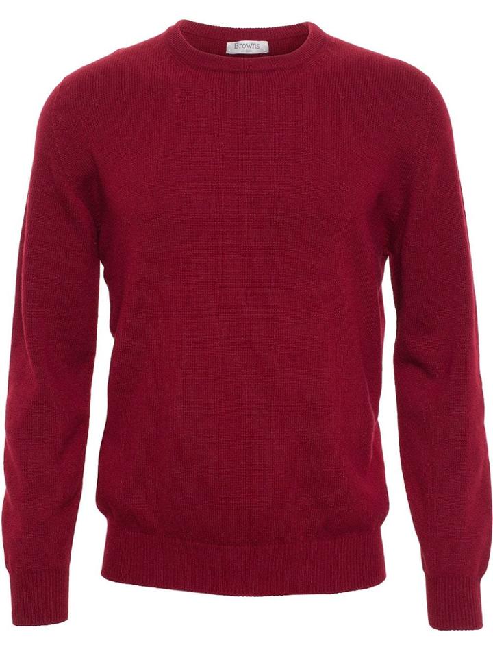 Browns Crew Neck Sweater - Red