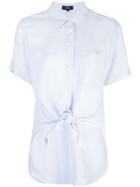 Theory Knot Detail Shirt - Blue