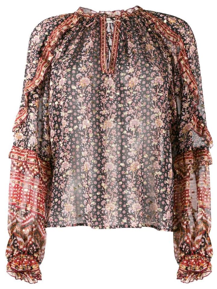 Ulla Johnson Printed Long Sleeve Blouse - Neutrals