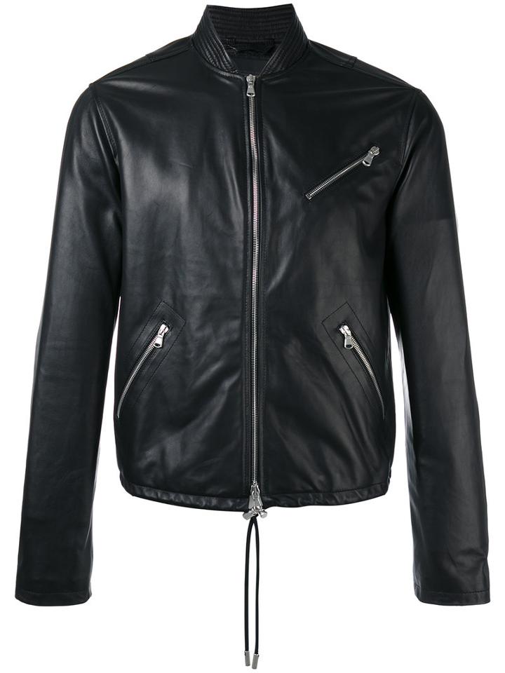 Diesel Black Gold Zip Pocket Jacket, Men's, Size: 46, Lamb Skin/viscose/polyester