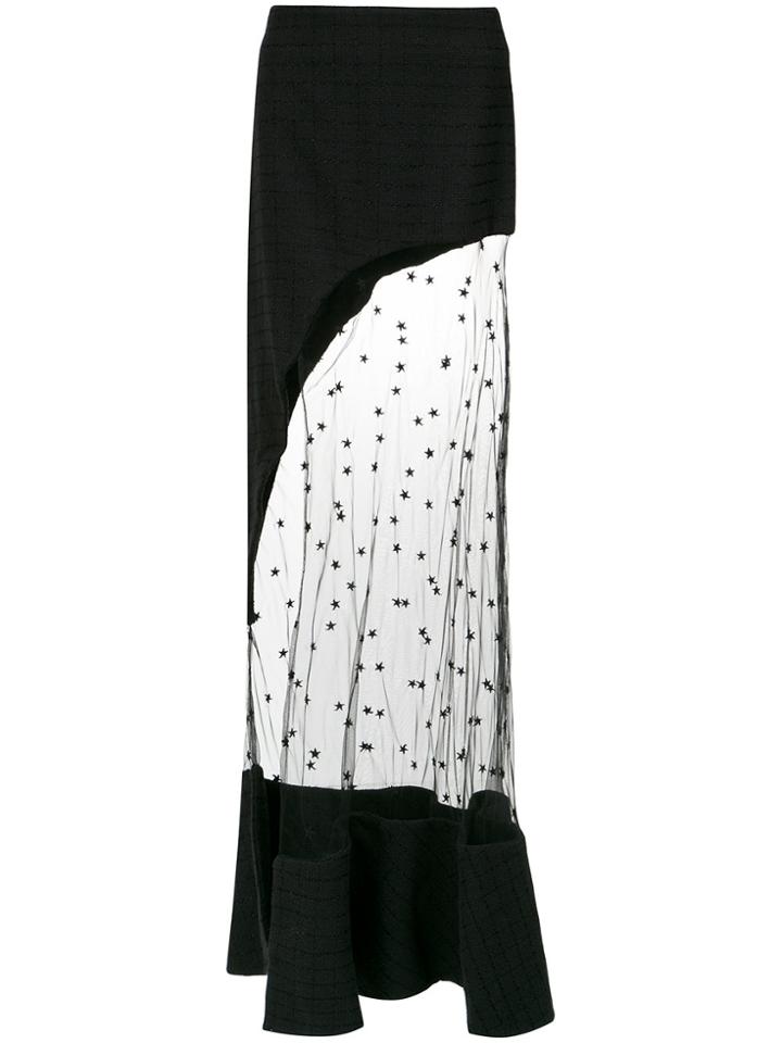 Andrea Bogosian Tulle Panel Skirt - Black