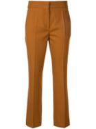 Cédric Charlier Slim-fit Cropped Trousers - Brown