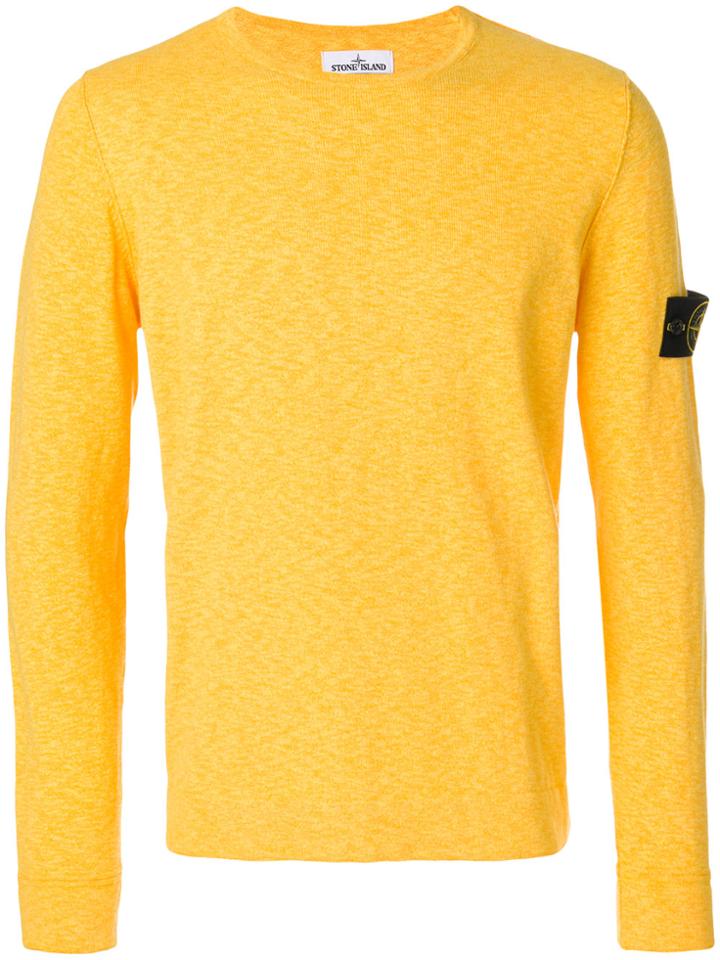 Stone Island Knitted Long Sleeve Top - Yellow & Orange