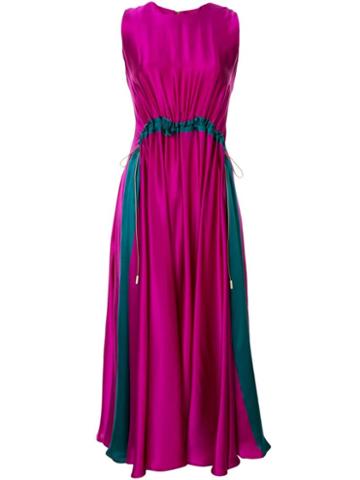 Roksanda Heliotrope Drawstring Dress - Purple