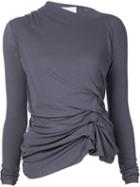 A.f.vandevorst '161 Farbis' Top, Women's, Size: Medium, Grey, Cotton/spandex/elastane