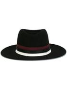 Maison Michel Wide Brim Hat - Black
