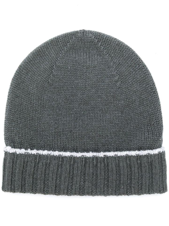 Eleventy Cashmere Knitted Beanie - Grey