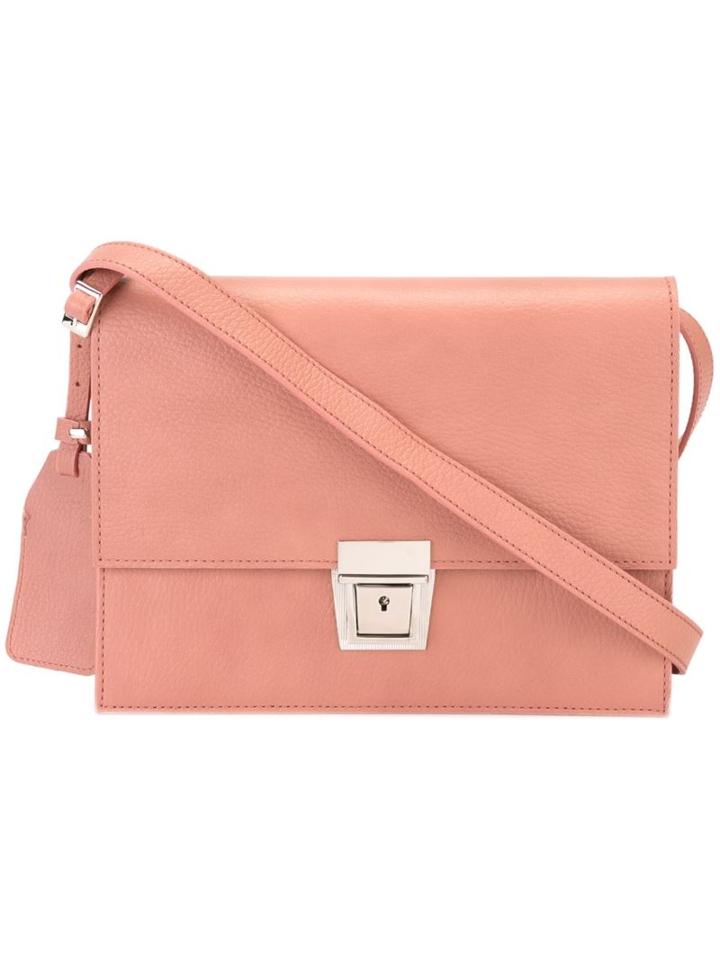 Erika Cavallini Squared Crossbody Bag, Women's, Pink/purple