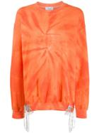 Collina Strada Oversized Tie-dye Sweatshirt - Orange