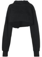 Coup De Coeur Logo Cropped Sweatshirt - Black