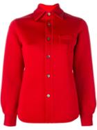 Junya Watanabe Comme Des Garçons Buttoned Shirt, Women's, Size: Large, Red, Polyester/polyurethane