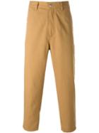 Société Anonyme Tapered Cropped Trousers, Adult Unisex, Size: Xl, Nude/neutrals, Cotton