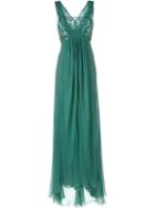 Alberta Ferretti Bust Lace Detailing Long Dress