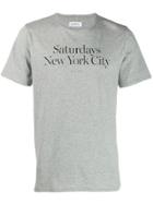 Saturdays Nyc Printed Logo T-shirt - Grey